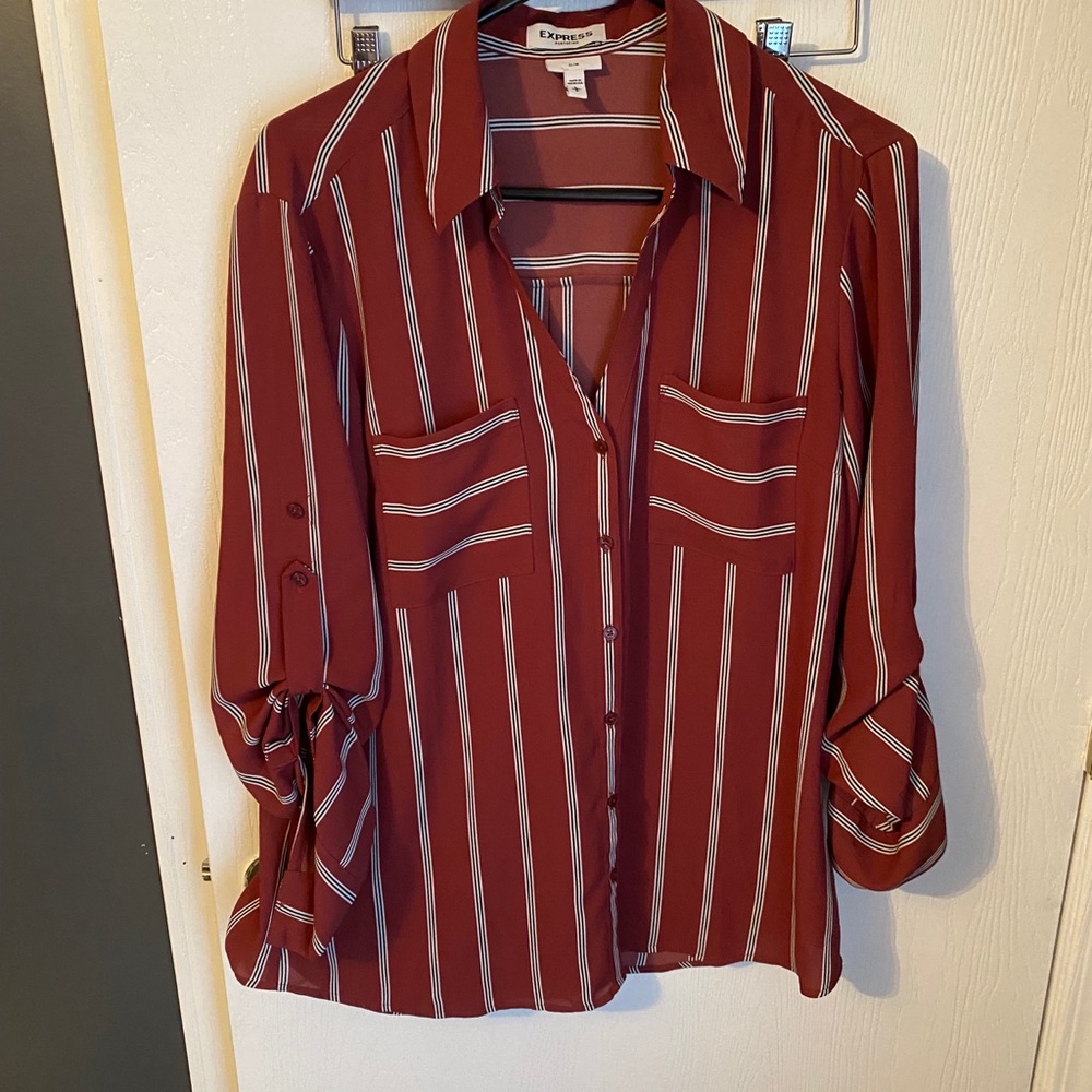 Express slim fit striped portofino